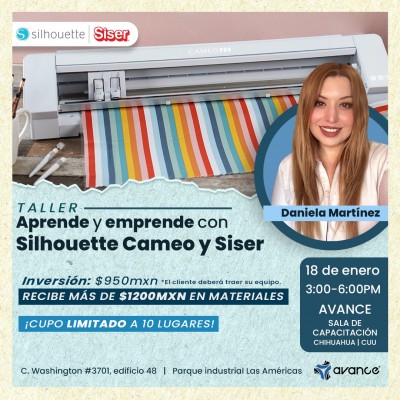 Taller Aprende y Emprende con Silhouette Cameo 18 de Enero