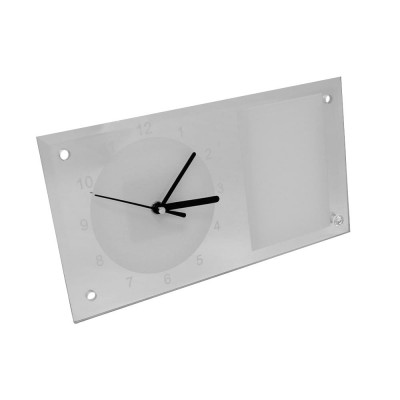 Reloj de pared rectangular tipo espejo Sublimarts
