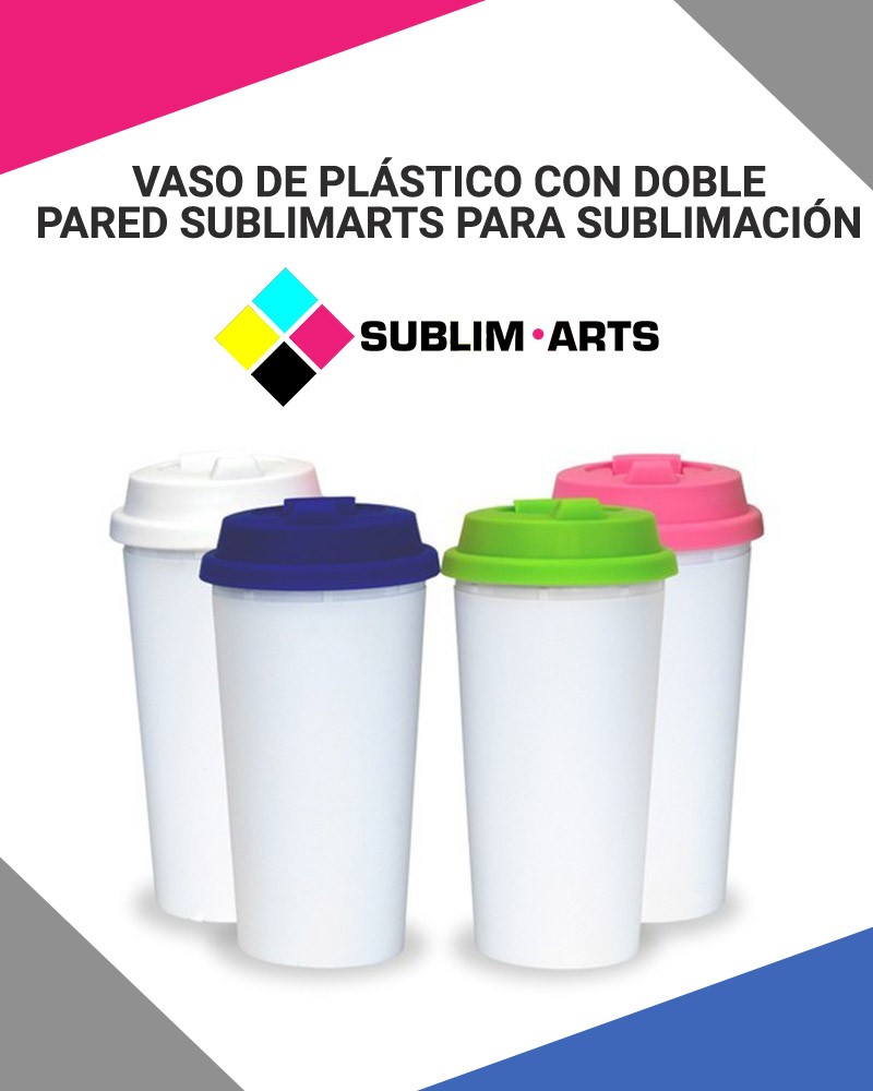 Vaso tipo jarra o jar de plastico con popote Drinking 600 ml Promocional